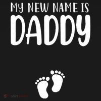My New Name Is Daddy Happy Father Day Pregnancy Announcement Coaster thumb 2