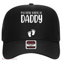 My New Name Is Daddy Happy Father Day Pregnancy Announcement Hat thumb 0