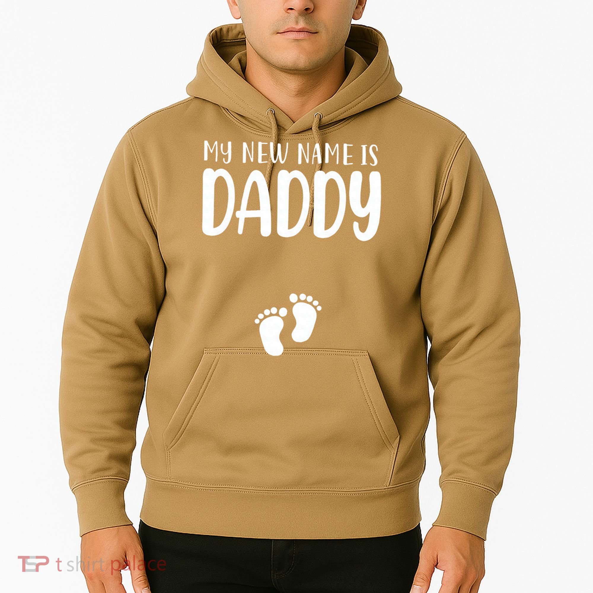 My New Name Is Daddy Happy Father Day Pregnancy Announcement Hoodie