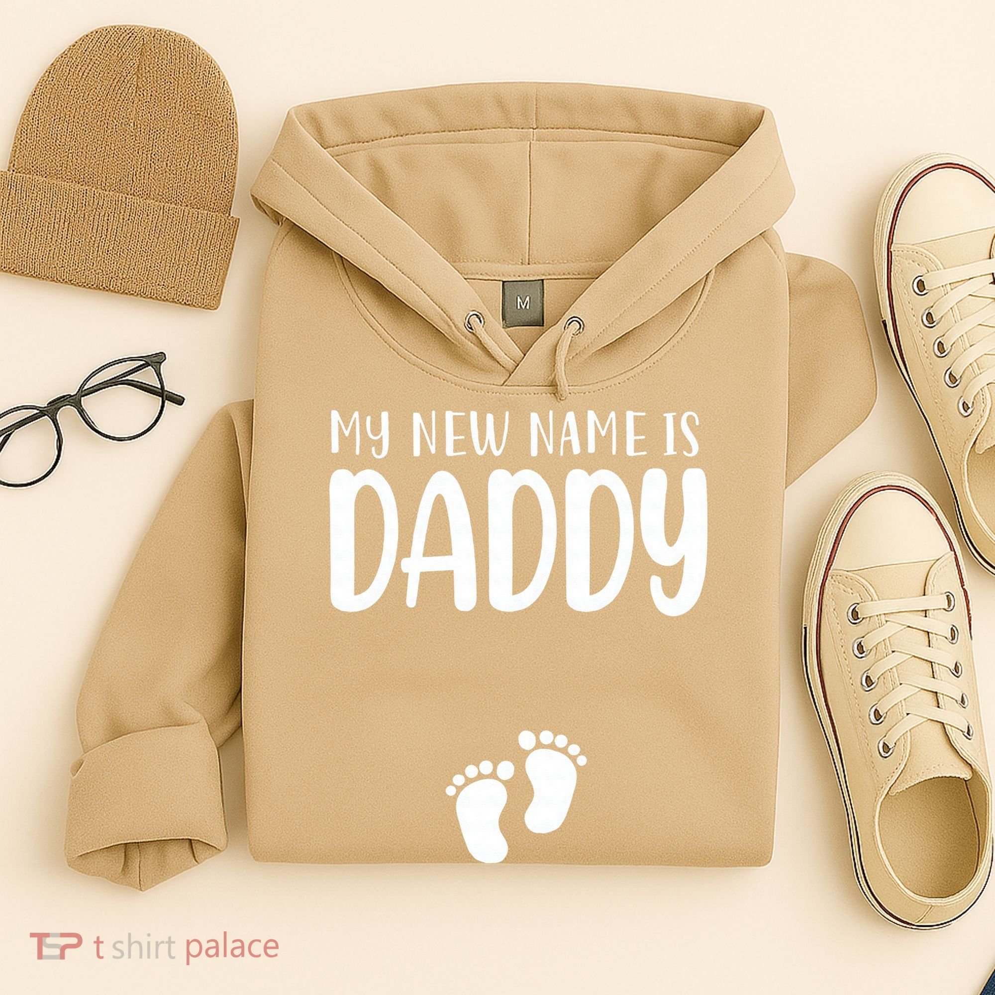 My New Name Is Daddy Happy Father Day Pregnancy Announcement Hoodie