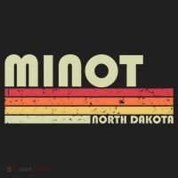 Minot Nd North Dakota Funny City Home Roots Gift Retro 80s Cute Gift Women's Sweatshirt thumb 2