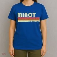Minot Nd North Dakota Funny City Home Roots Gift Retro 80s Cute Gift T-Shirt thumb 4