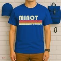 Minot Nd North Dakota Funny City Home Roots Gift Retro 80s Cute Gift T-Shirt thumb 6