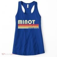 Minot Nd North Dakota Funny City Home Roots Gift Retro 80s Cute Gift Women's Tank Top thumb 0