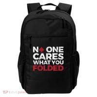 Mens No One Cares What You Folded Funny Poker Backpack thumb 0