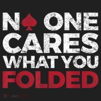 Mens No One Cares What You Folded Funny Poker Golf Towel thumb 3