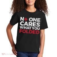 Mens No One Cares What You Folded Funny Poker Kids T-Shirt thumb 2