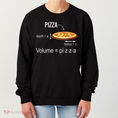 Maths Nerd Pizza Lovers Volume Formula Geek Math Teacher Women's Sweatshirt