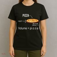 Maths Nerd Pizza Lovers Volume Formula Geek Math Teacher T-Shirt thumb 4
