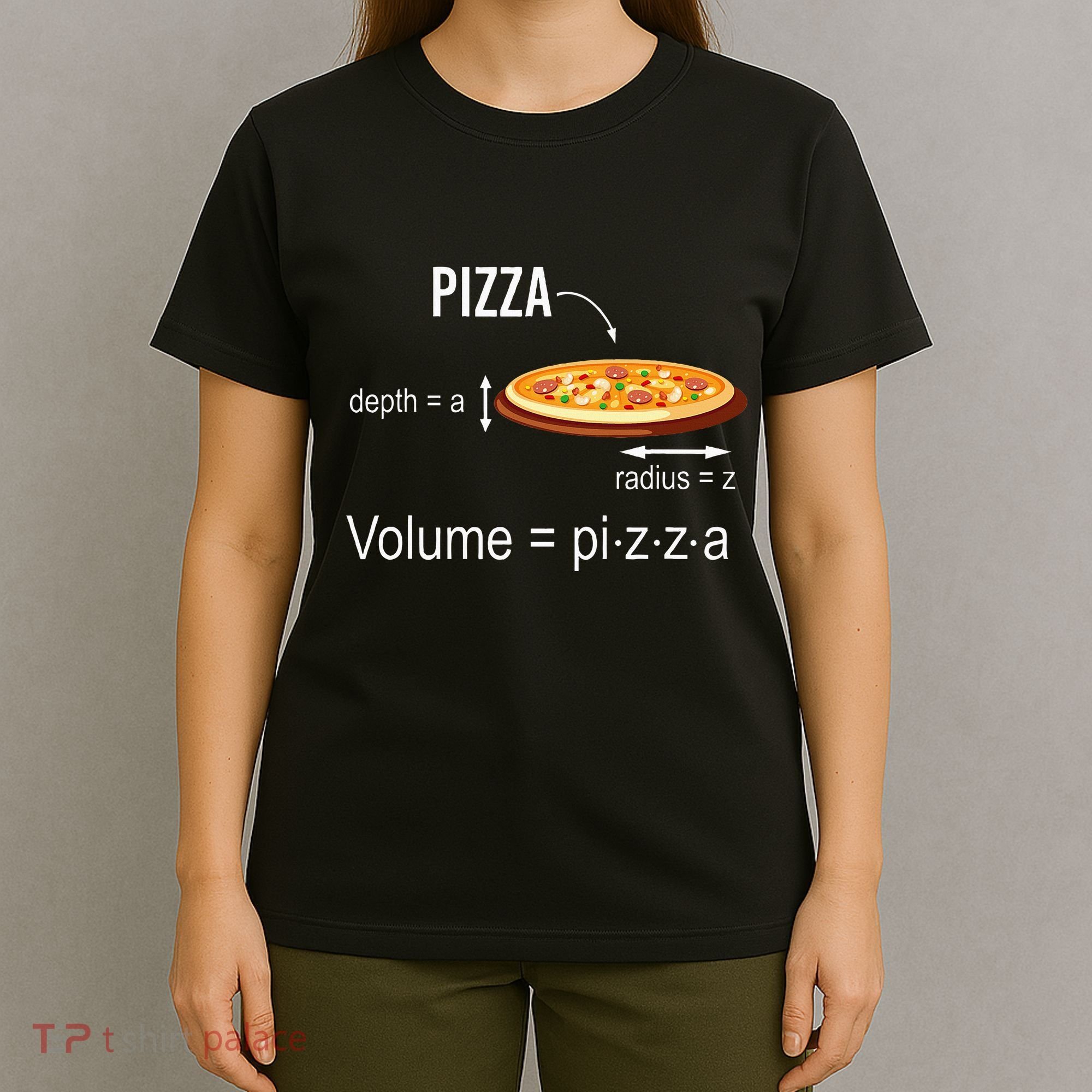 Maths Nerd Pizza Lovers Volume Formula Geek Math Teacher T-Shirt