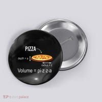 Maths Nerd Pizza Lovers Volume Formula Geek Math Teacher Button thumb 0