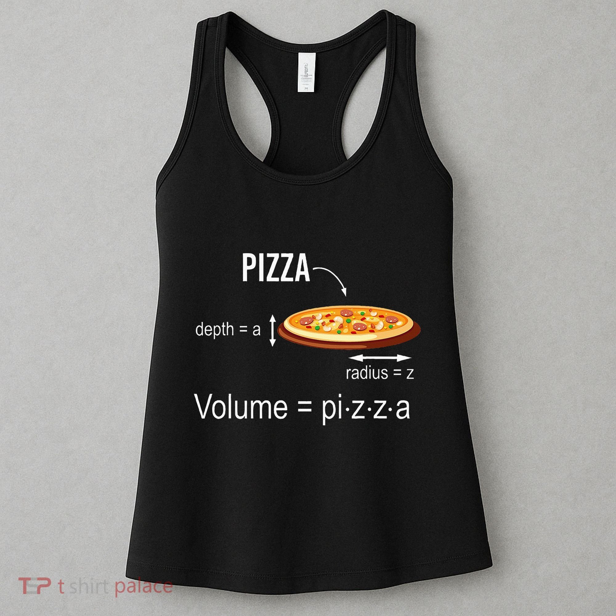 Maths Nerd Pizza Lovers Volume Formula Geek Math Teacher Women's Tank Top