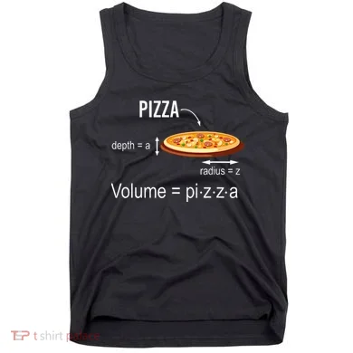 Maths Nerd Pizza Lovers Volume Formula Geek Math Teacher Tank Top