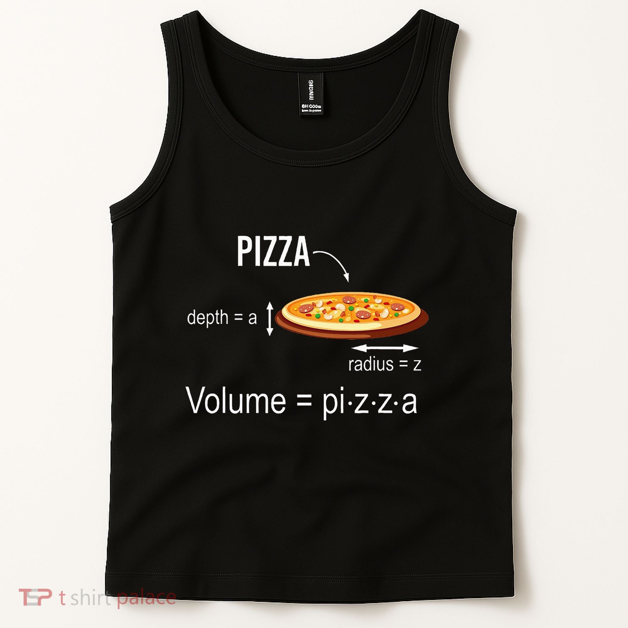 Maths Nerd Pizza Lovers Volume Formula Geek Math Teacher Tank Top