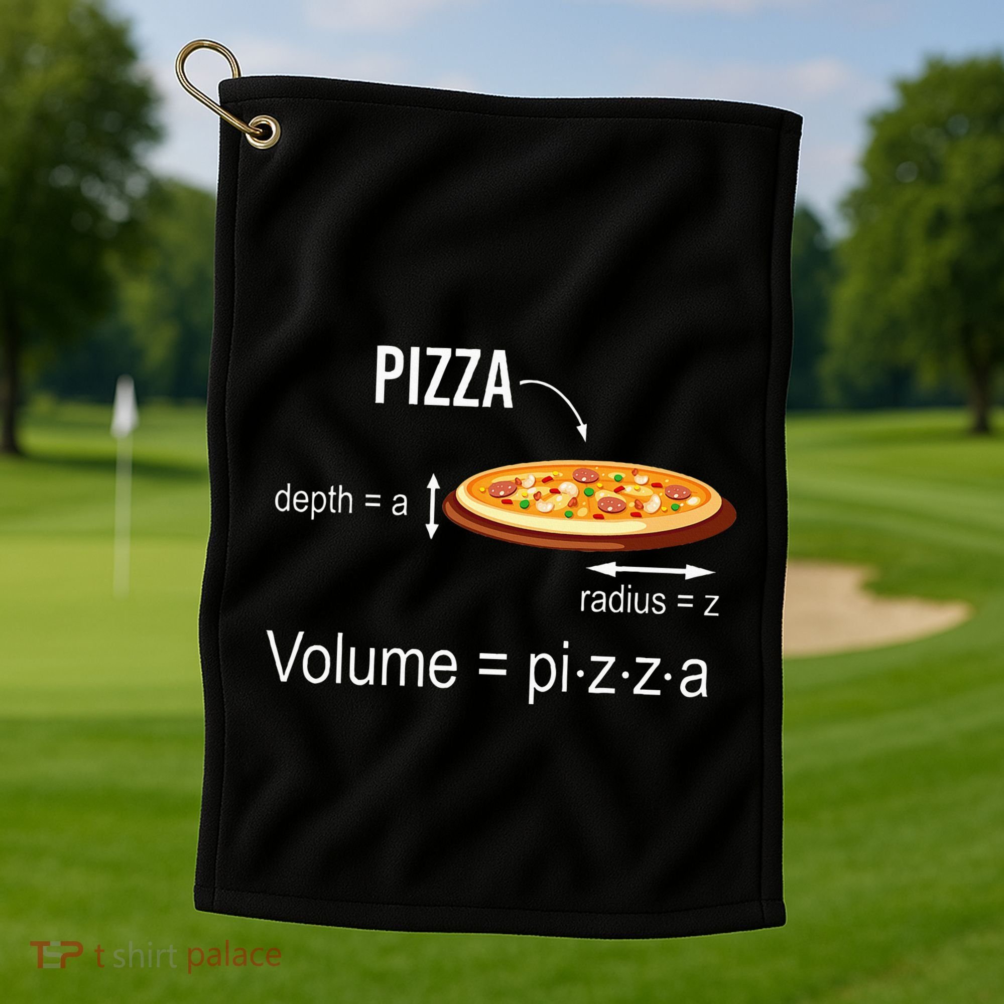 Maths Nerd Pizza Lovers Volume Formula Geek Math Teacher Golf Towel