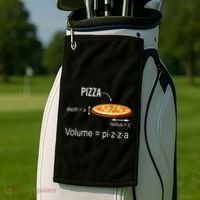 Maths Nerd Pizza Lovers Volume Formula Geek Math Teacher Golf Towel thumb 2
