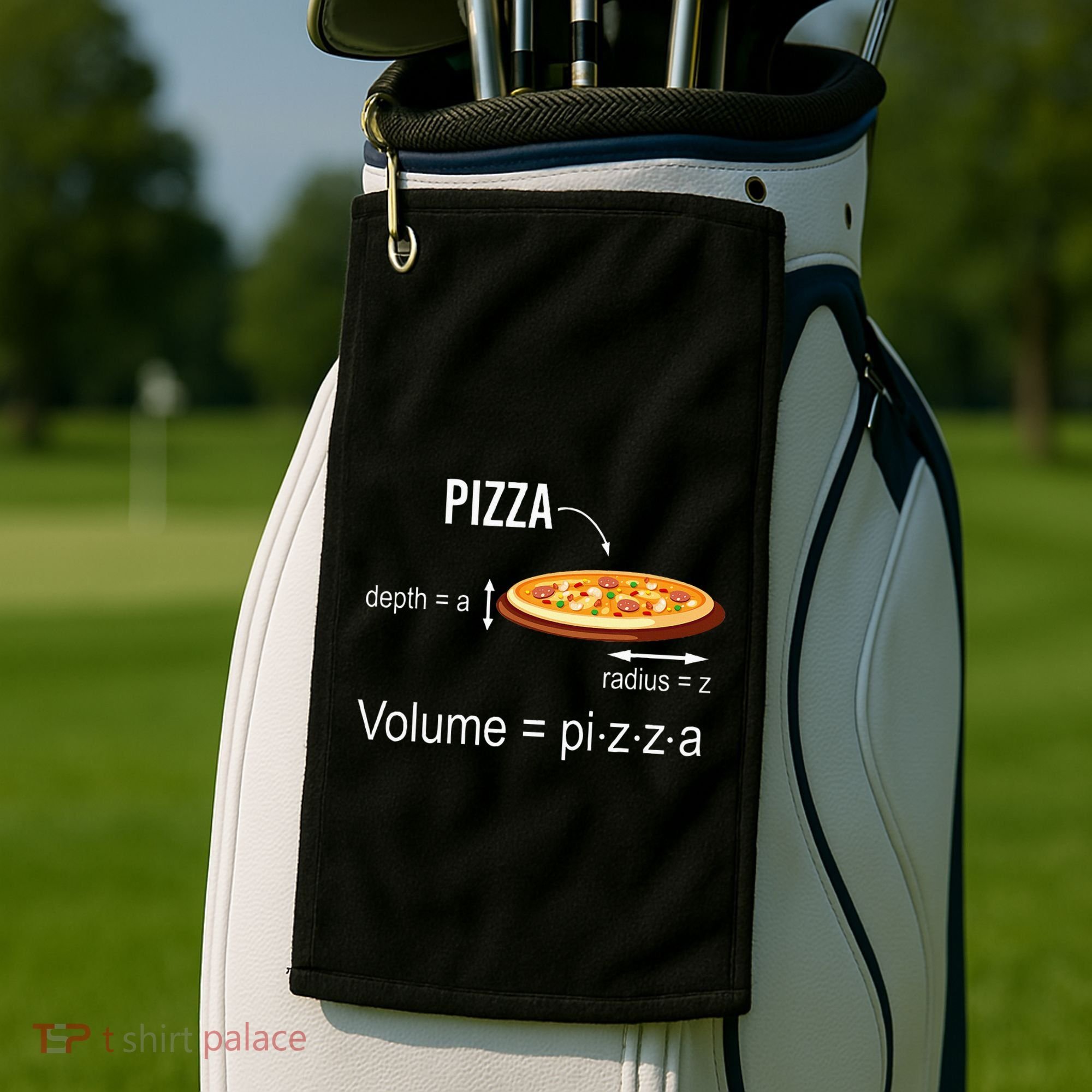 Maths Nerd Pizza Lovers Volume Formula Geek Math Teacher Golf Towel