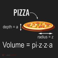 Maths Nerd Pizza Lovers Volume Formula Geek Math Teacher Golf Towel thumb 3