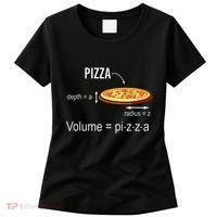 Maths Nerd Pizza Lovers Volume Formula Geek Math Teacher Women's T-Shirt thumb 0
