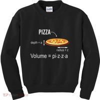 Maths Nerd Pizza Lovers Volume Formula Geek Math Teacher Kids Sweatshirt thumb 0
