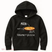 Maths Nerd Pizza Lovers Volume Formula Geek Math Teacher Kids Hoodie thumb 0