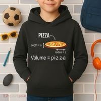 Maths Nerd Pizza Lovers Volume Formula Geek Math Teacher Kids Hoodie thumb 2