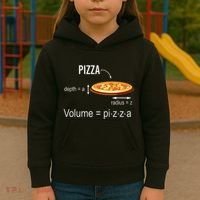 Maths Nerd Pizza Lovers Volume Formula Geek Math Teacher Kids Hoodie thumb 3