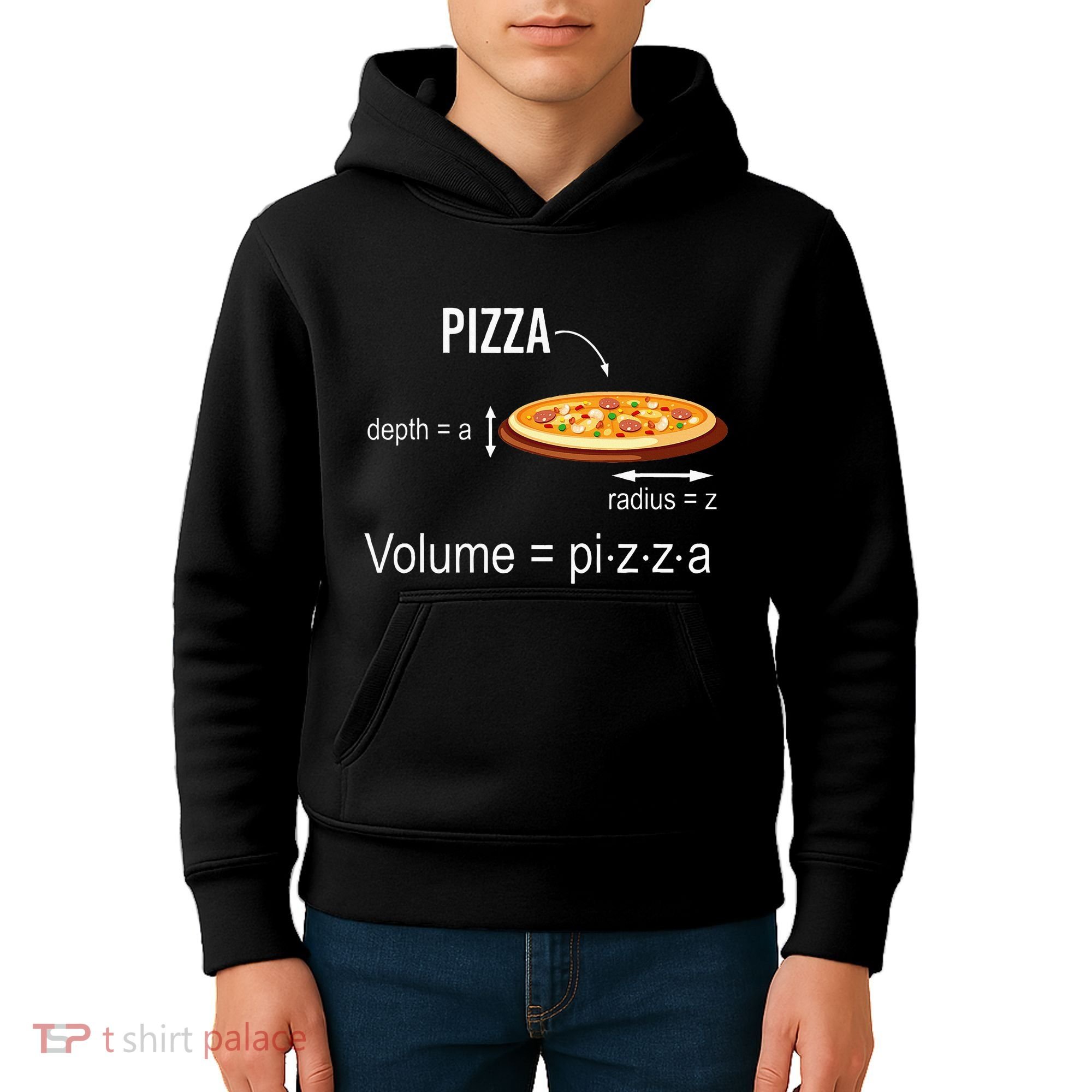Maths Nerd Pizza Lovers Volume Formula Geek Math Teacher Kids Hoodie