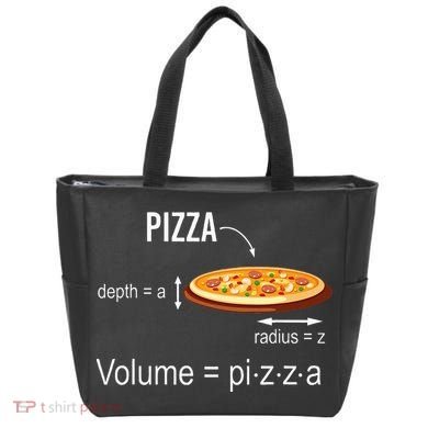 Maths Nerd Pizza Lovers Volume Formula Geek Math Teacher Tote Bag