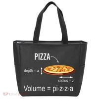 Maths Nerd Pizza Lovers Volume Formula Geek Math Teacher Tote Bag thumb 0