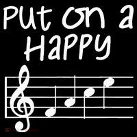 Musical Notes Put On A Happy Face Cute Music Loving Mousepad thumb 1