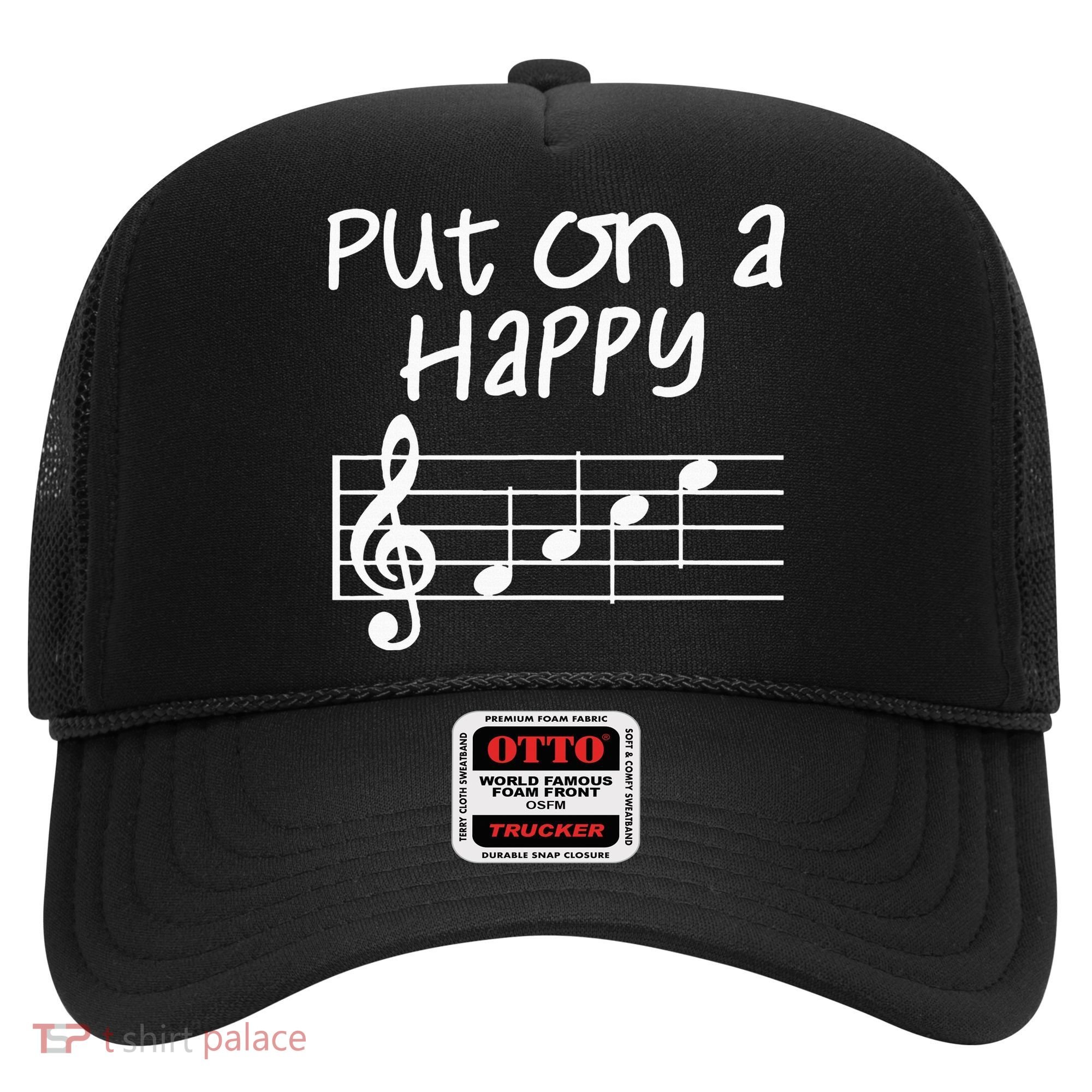 Musical Notes Put On A Happy Face Cute Music Loving Hat