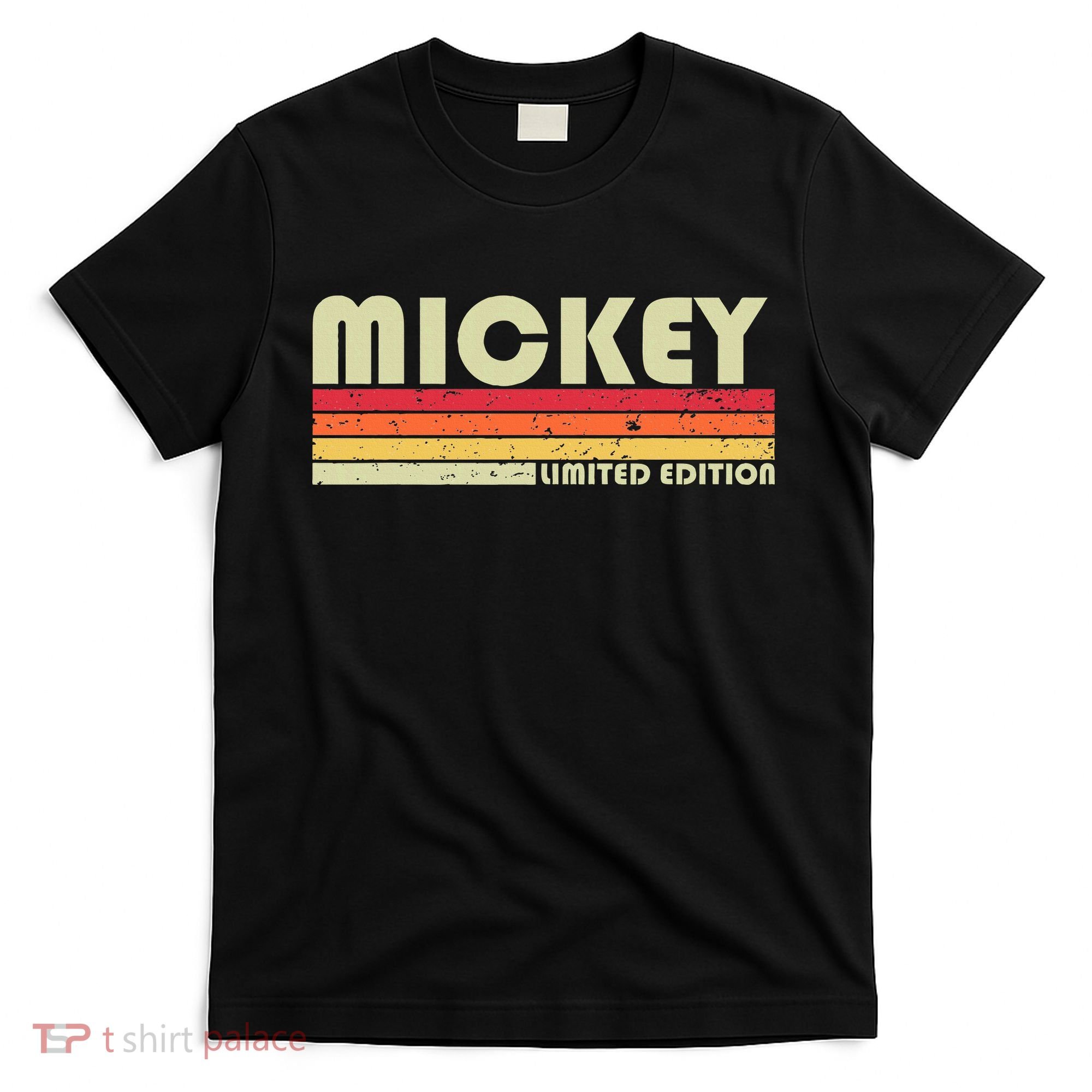 Mickey Name Personalized Retro Vintage 80s 90s Birthday T-Shirt