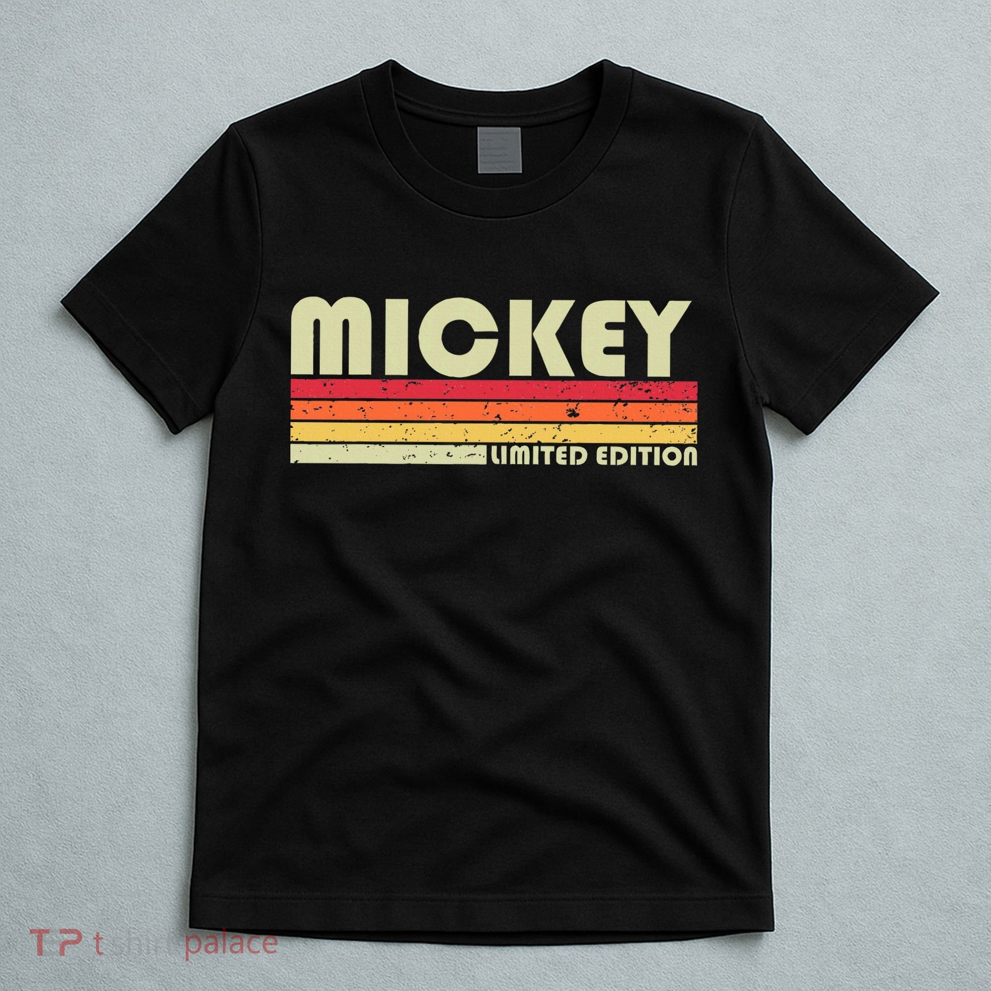 Mickey Name Personalized Retro Vintage 80s 90s Birthday T-Shirt