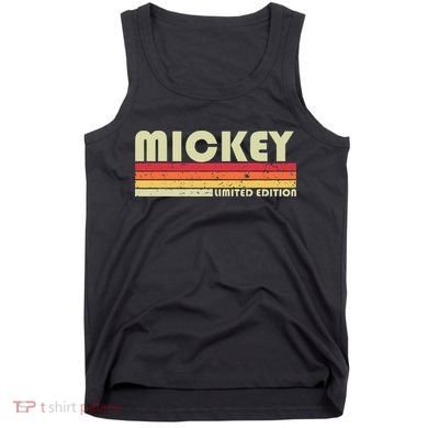 Mickey Name Personalized Retro Vintage 80s 90s Birthday Tank Top