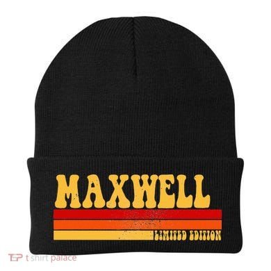 Maxwell Name Personalized Idea Retro Vintage Maxwell Beanie