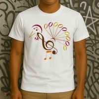 Music Note Symbol Turkey Music Teacher Thanksgiving Musician T-Shirt thumb 3