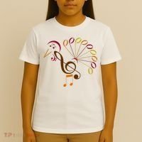 Music Note Symbol Turkey Music Teacher Thanksgiving Musician T-Shirt thumb 4