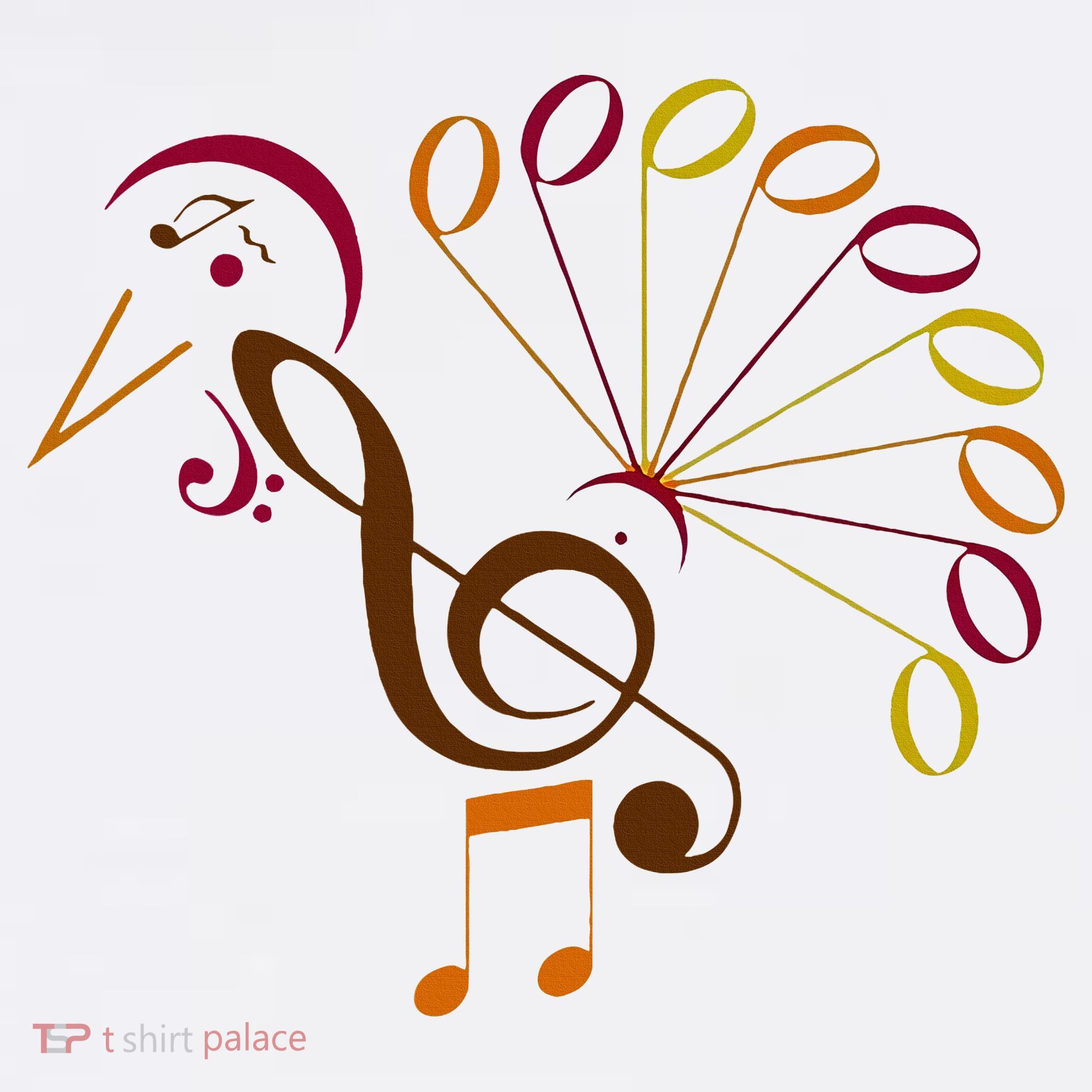 Music Note Symbol Turkey Music Teacher Thanksgiving Musician Mousepad