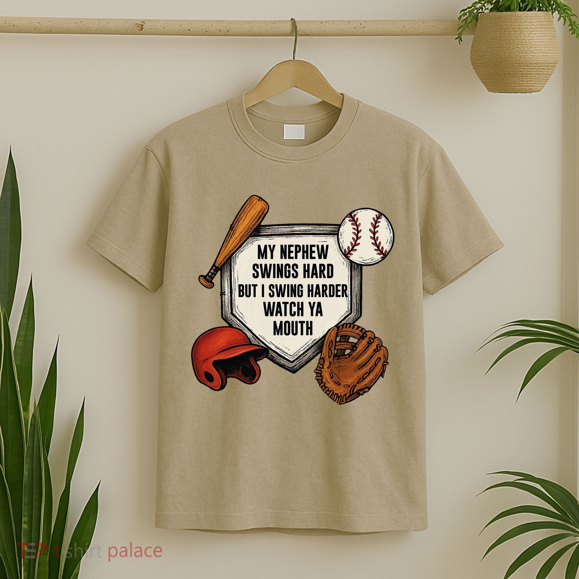 My Nephew Swings Hard But I Swing Hard Watch Ya Mouth Gift T-Shirt