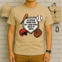 My Nephew Swings Hard But I Swing Hard Watch Ya Mouth Gift T-Shirt thumb 6