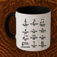 Musical Notes Symbol Humor Funny Coffee Mug thumb 2