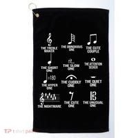 Musical Notes Symbol Humor Funny Golf Towel thumb 0