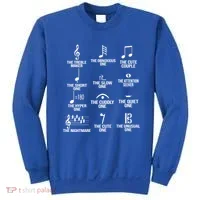 Musical Notes Symbol Humor Funny Sweatshirt thumb 0