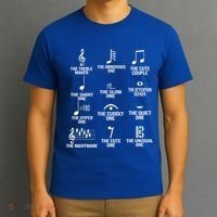 Musical Notes Symbol Humor Funny T-Shirt thumb 3