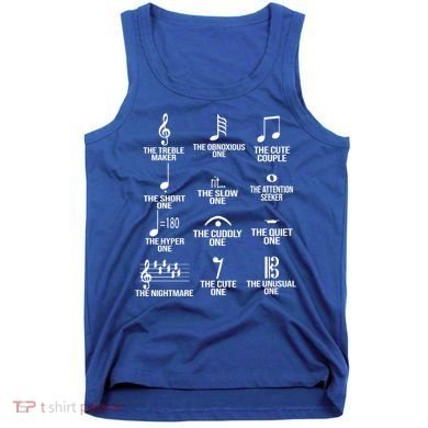Musical Notes Symbol Humor Funny Tank Top