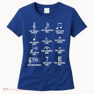Musical Notes Symbol Humor Funny Women's T-Shirt