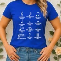Musical Notes Symbol Humor Funny Women's T-Shirt thumb 2