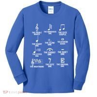 Musical Notes Symbol Humor Funny Kids Long Sleeve Shirt thumb 0