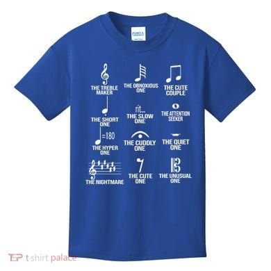 Musical Notes Symbol Humor Funny Kids T-Shirt